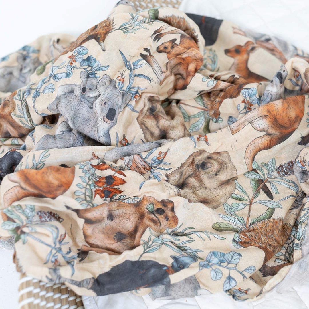 Organic Bamboo Muslin Swaddle