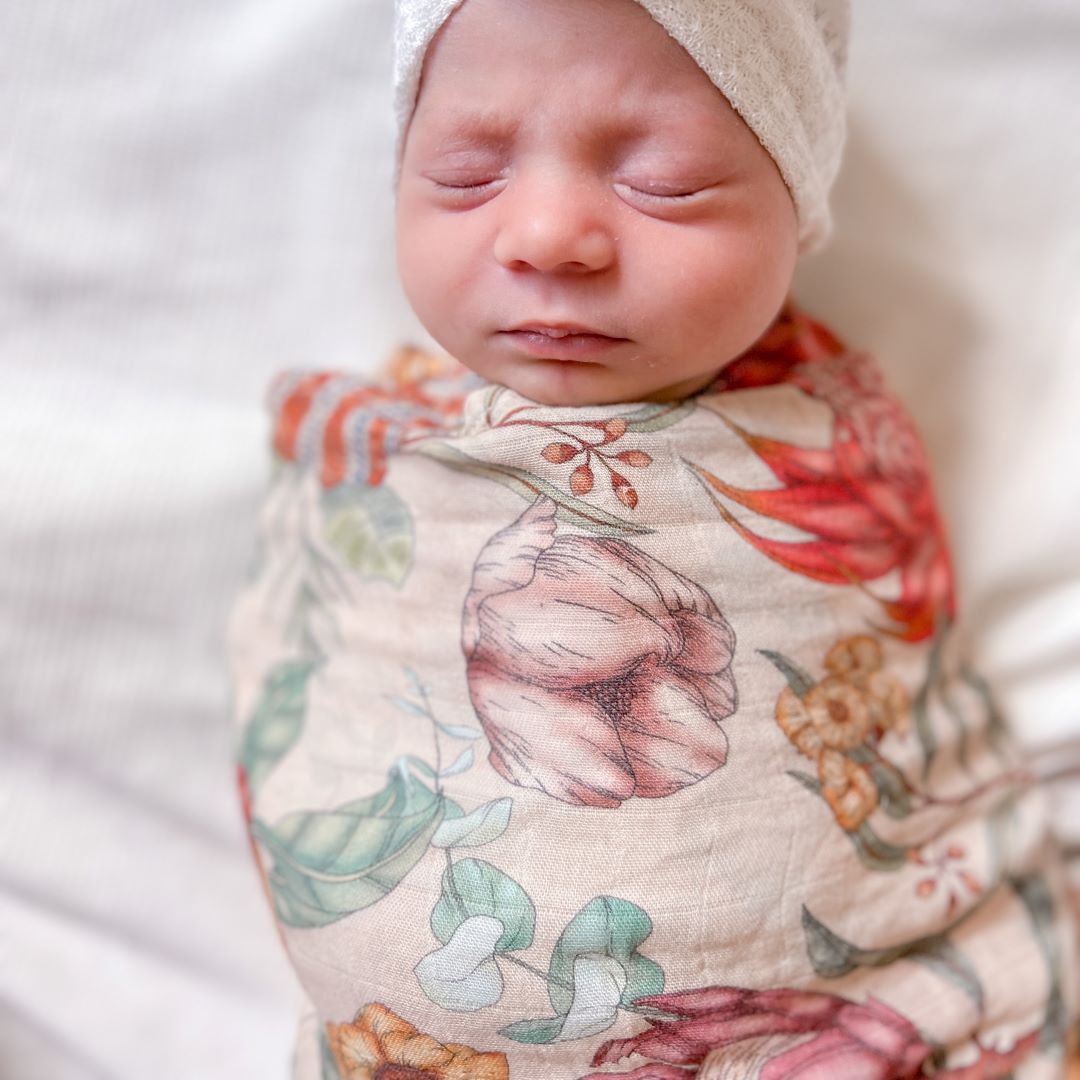 Organic Bamboo Muslin Swaddle