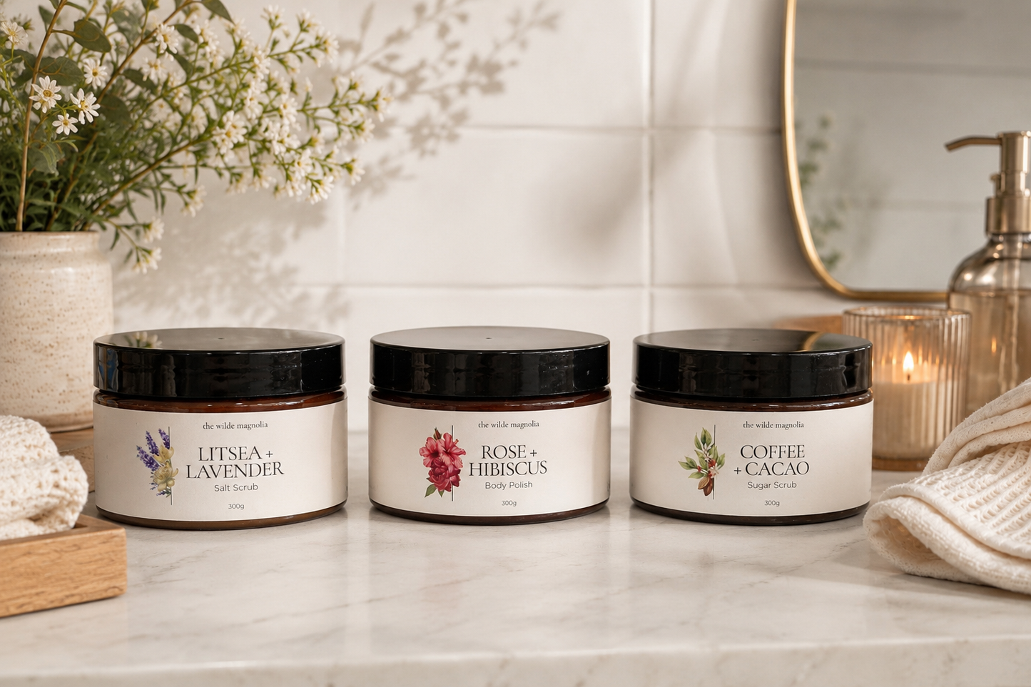 Litsea + Lavender | Himalayan Salt Scrub